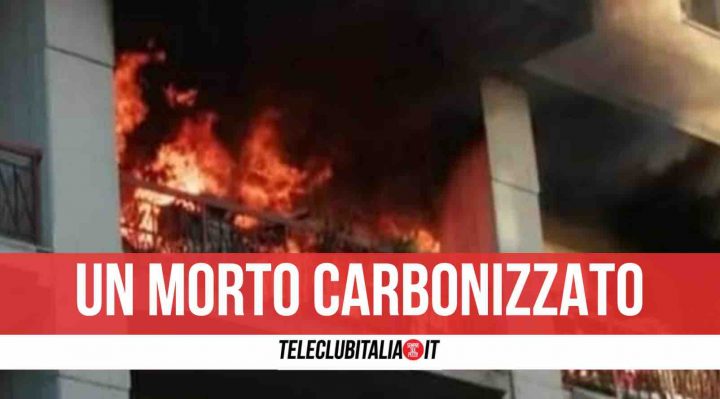 incendio napoli morto