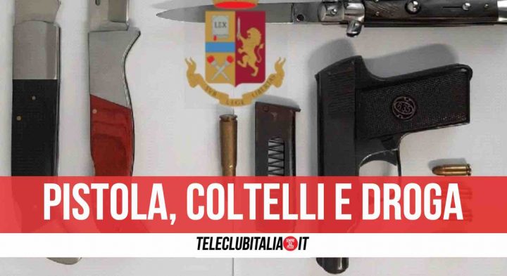 polizia casandrino pistola