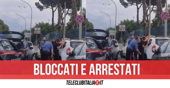 aversa arrestati fuori ospedale