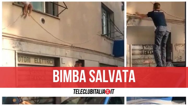 bimba salvata roma finestra video