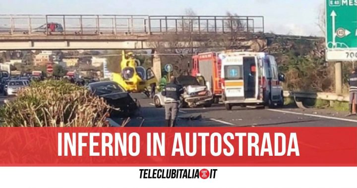 incidente a18 messina catania due morti