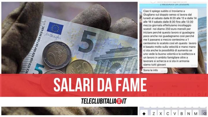 stipendi da fame giugliano offerta di lavoro scatoli