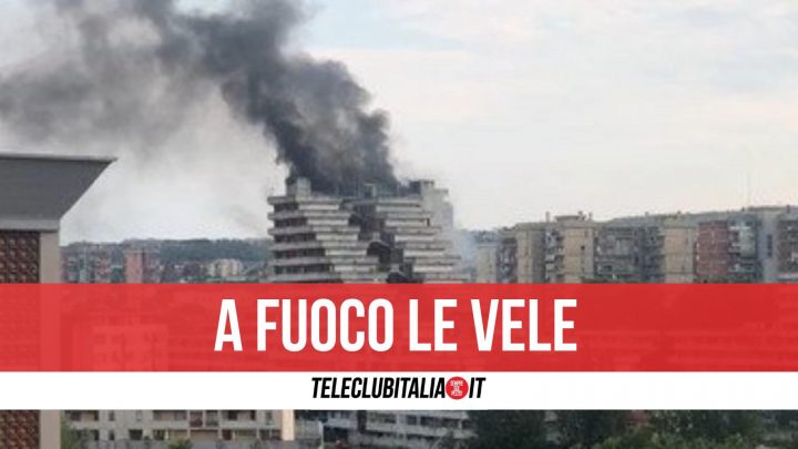 vele di scampia incendio