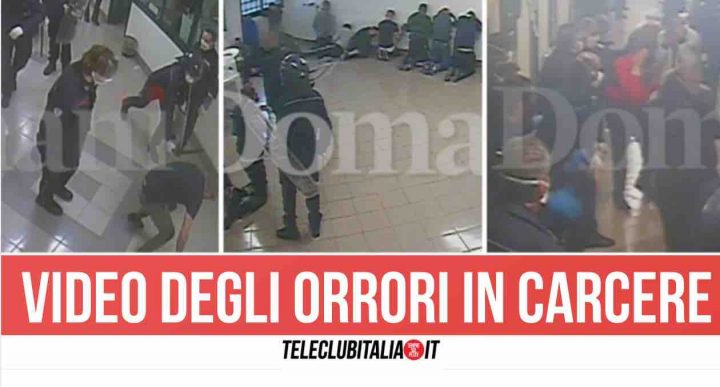 video pestaggi carcere santa maria capua vetere