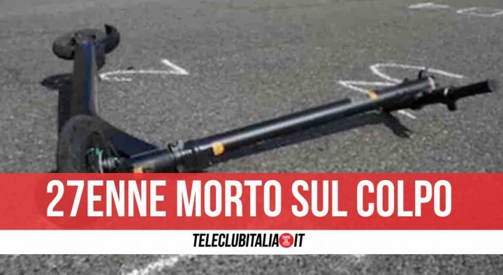 incidente monopattino scooter morto