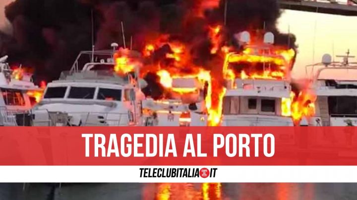 castellammare di stabia morta ragazza incendio barca