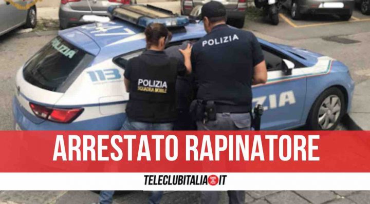 napoli arrestato rapinatore