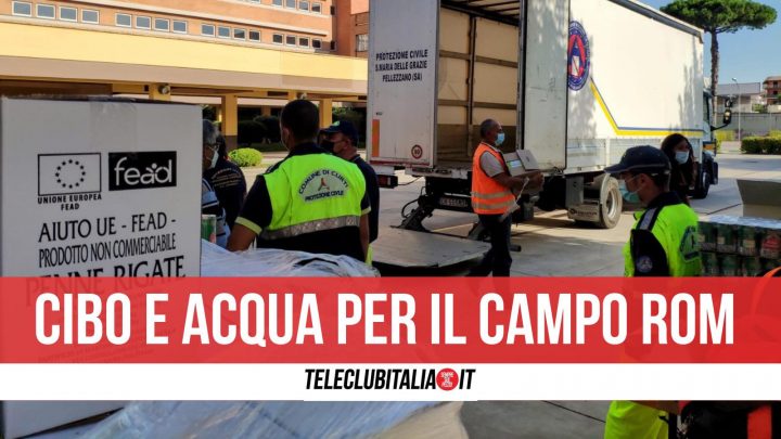 giugliano derrate alimentari campo rom