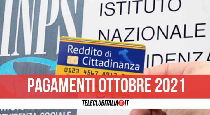 reddito di cittadinanza pagamenti ottobre 2021