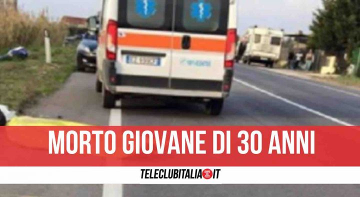 incidente statale caserta morto 30enne