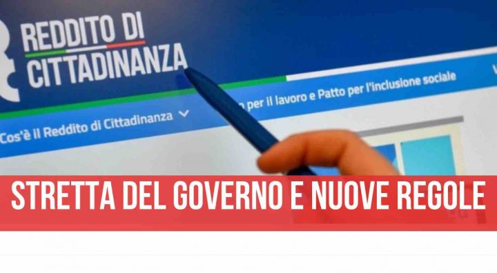 reddito di cittadinanza sequestro conto corrente