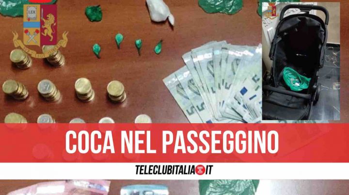 napoli cocaina passeggino arrestata donna