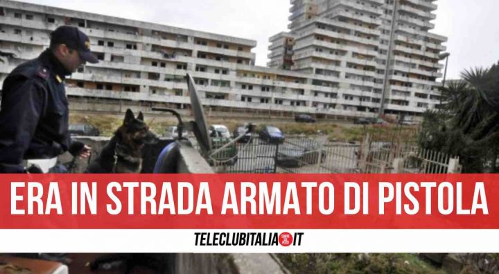 napoli pistola arrestato 23enne