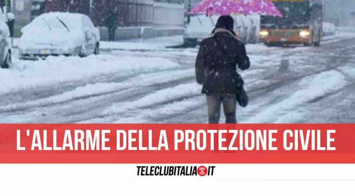 allerta meteo campania neve gelo