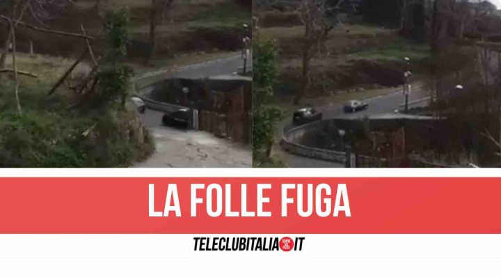 agerola inseguimento carabinieri video