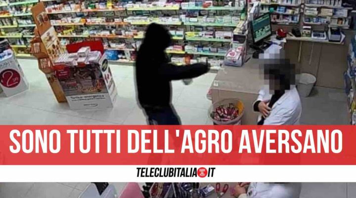 rapinatori agro aversano farmacie arrestati