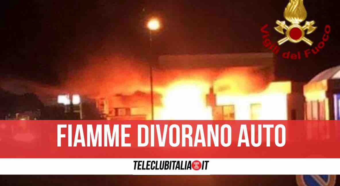 incendio distributore frignano