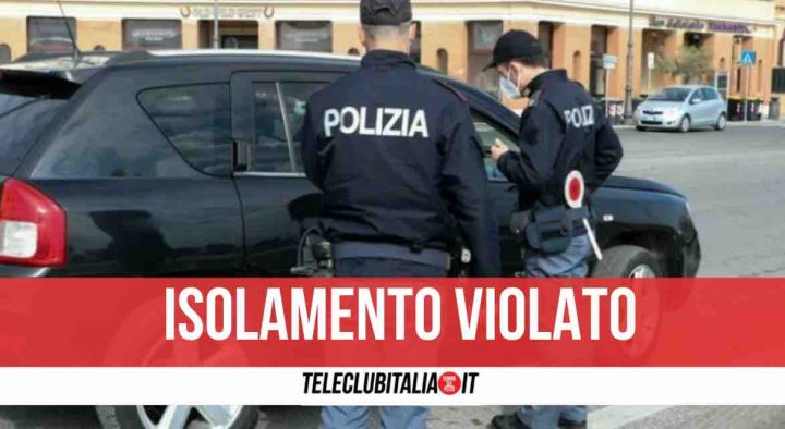 positivi covid napoli fermati polizia