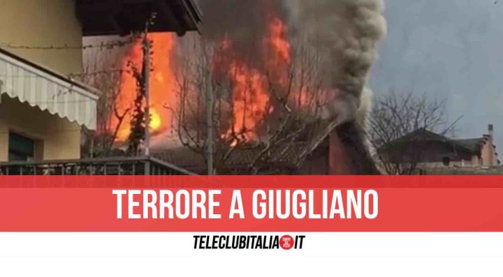 giugliano appartamento in fiamme uomo salvato carabinieri