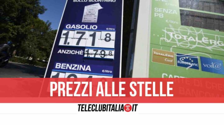 aumento benzina diesel prezzi