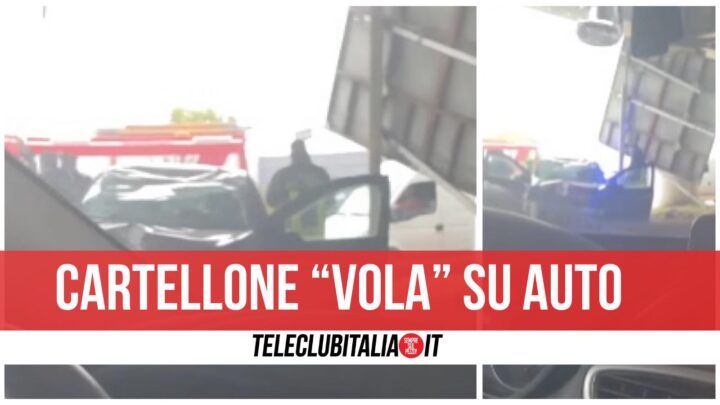 cartellone cavalcavia circumvallazione esterna napoli casoria