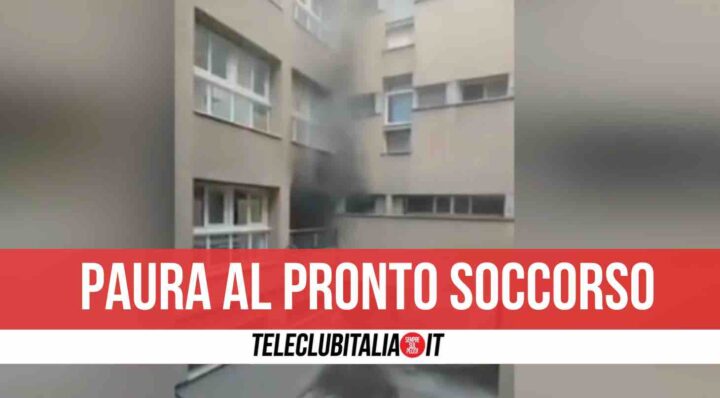 incendio ospedale torre del greco