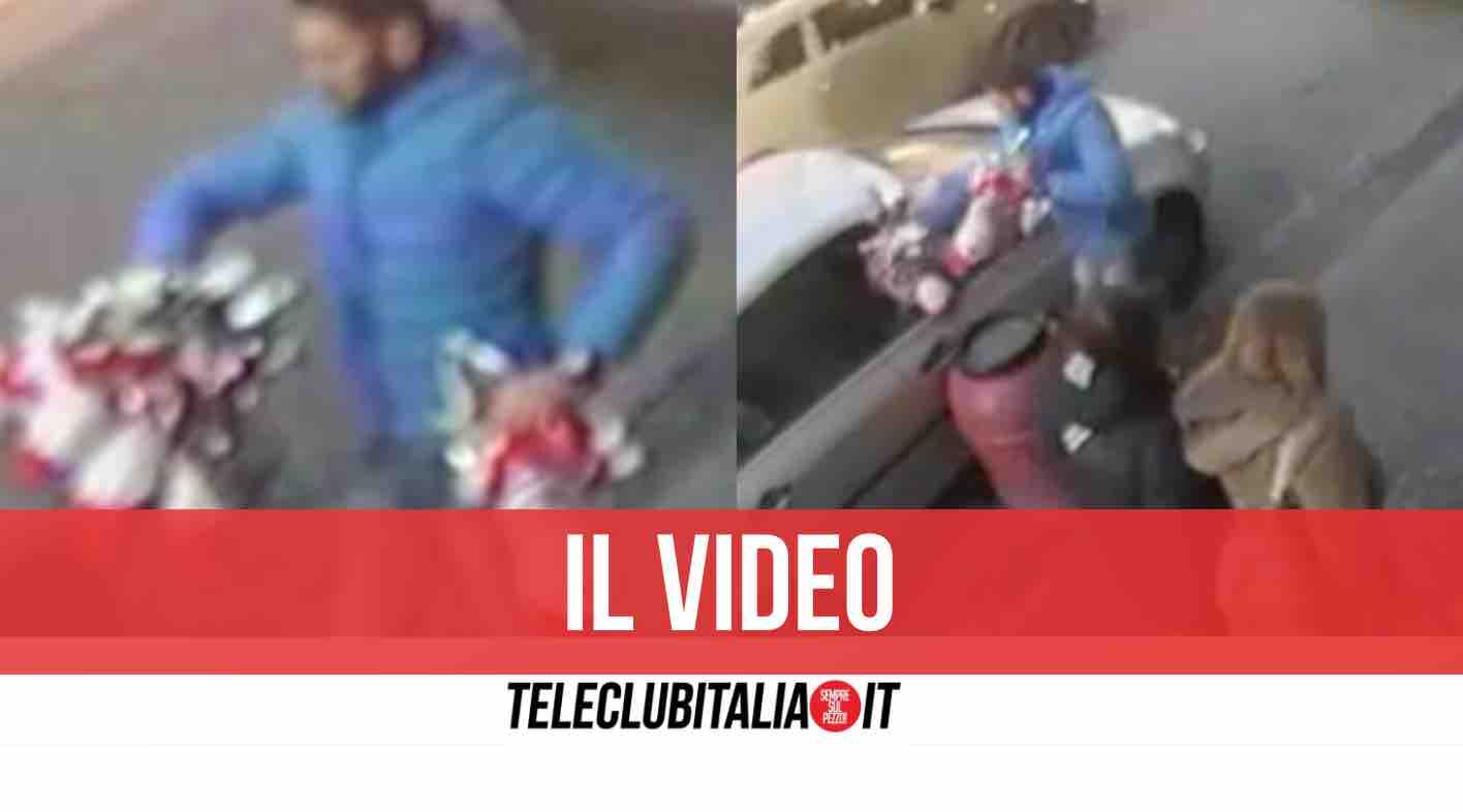 giugliano furto uova pasqua video