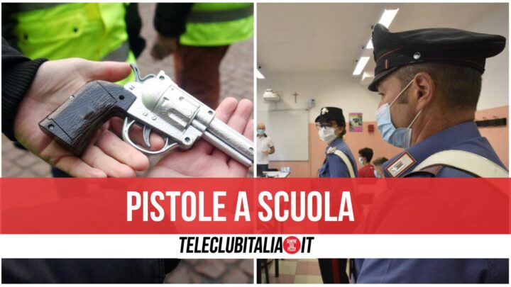 armi pistole soccavo a scuola