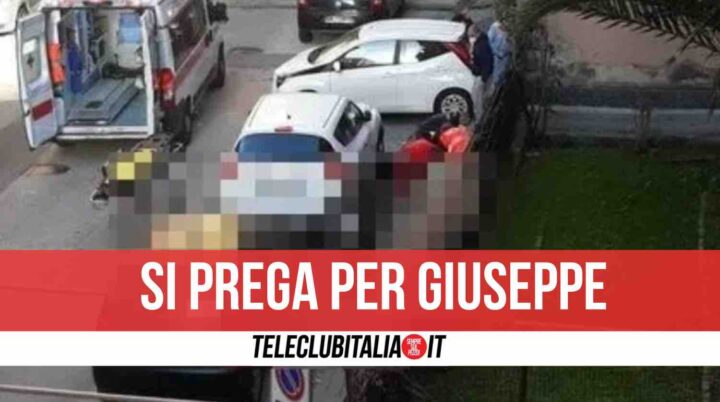 sparanise incidente imbianchino cade dal balcone