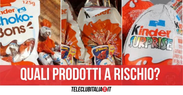 prodotti kinder ferrero rischio salmonella uova kinder ovetti kinder schoko bons