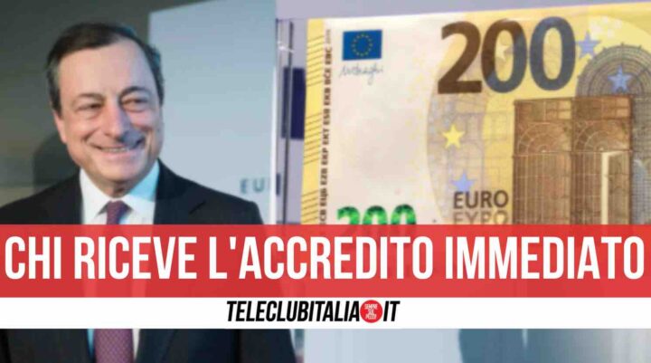 bonus 200 euro accredito automatico