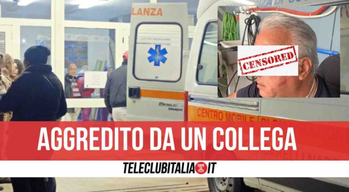 napoli cardarelli aggressione autista ambulanze