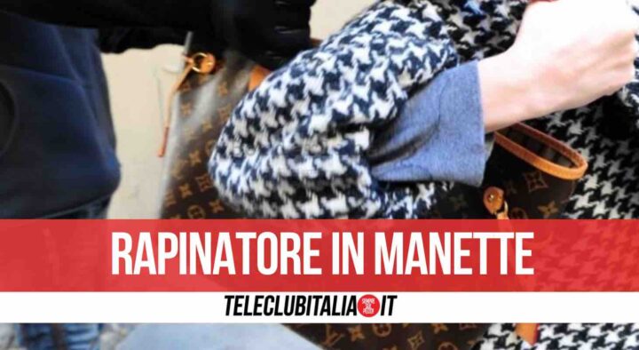 napoli scippo borsa arrestato malvivente