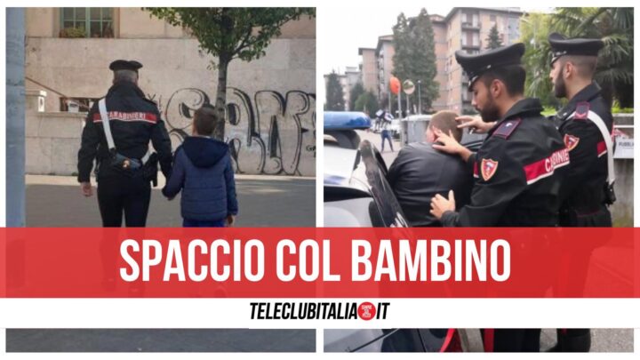 bambino spaccia droga grumo nevano arresto