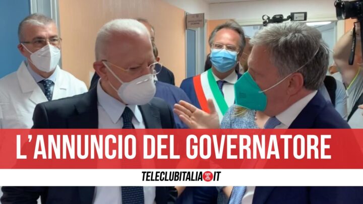 de luca in visita ospedale san giuliano