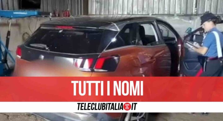 auto rubate e smontate arresti giugliano sant'antimo