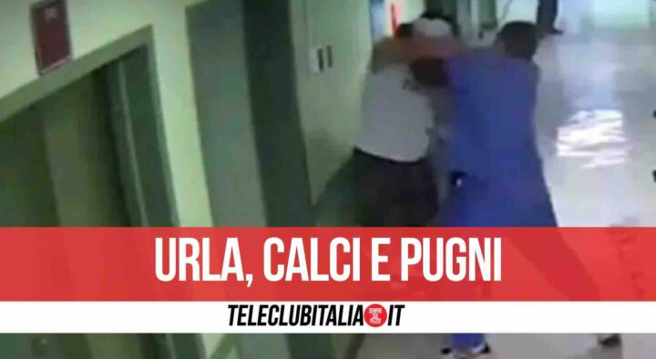 aggressione ospedale aversa-picchiati-infermiere guardia giurata