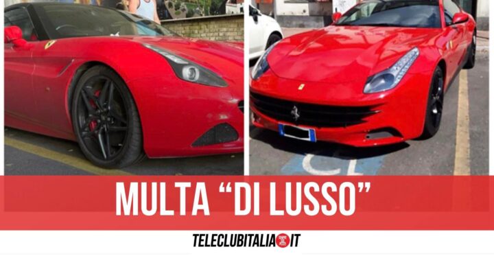 ravello multa ferrari posto disabili