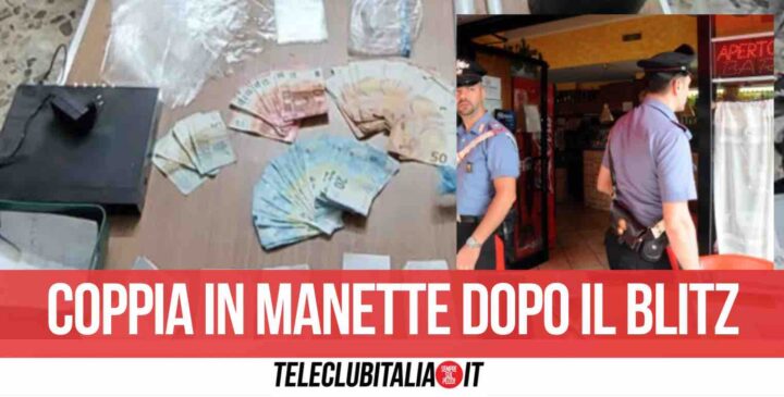 curti spaccio droga arrestati marito e moglie