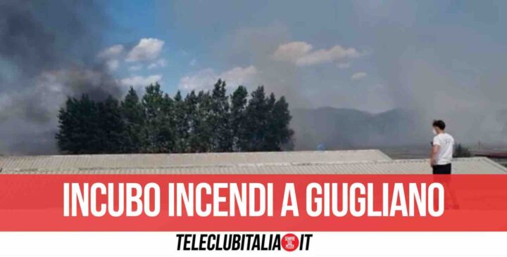 giugliano incendio via carrafiello