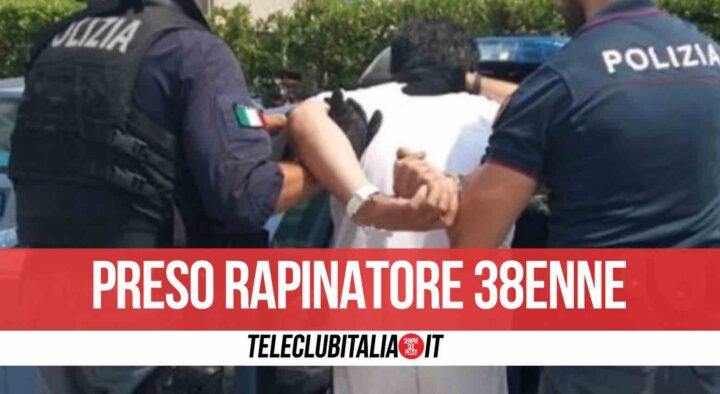 napoli arrestato rapinatore