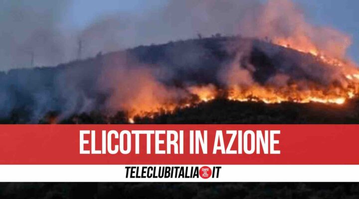 allarme incendi napoli caserta