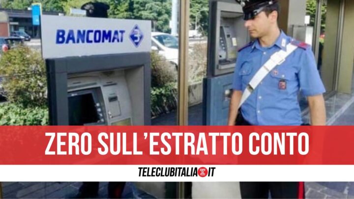 bancomat svuotato palma campania incendio