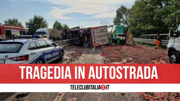 incidente a16 morto autista camion