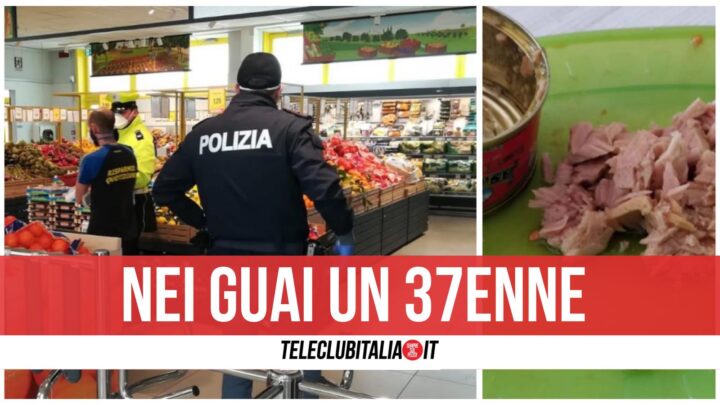 fuorigrotta furto tonno supermercato