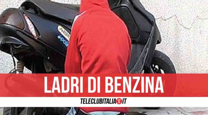 Rubano benzina in strada dagli scooter: fermata coppia di Giugliano