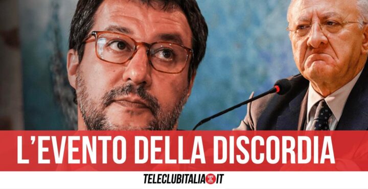 de luca salvini scontro 300mila euro manifestazione