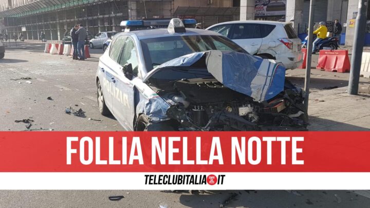 napoli contromano moto via posillipo polizia