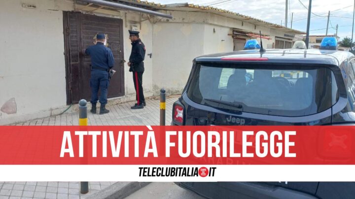 pozzuoli licola sequestri autolavaggio officina falegnameria