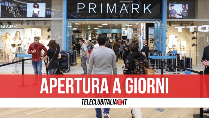 primark campania centro commerciale apertura data 7 dicembre 19 dicembre